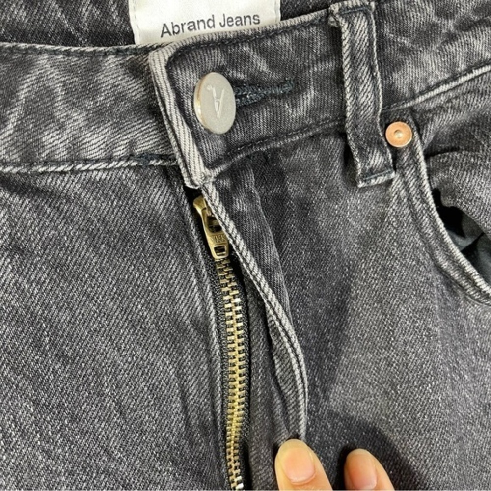 Abrand Jeans Distressed Skinny Jean Size 26 Color Black - Picture 5 of 13